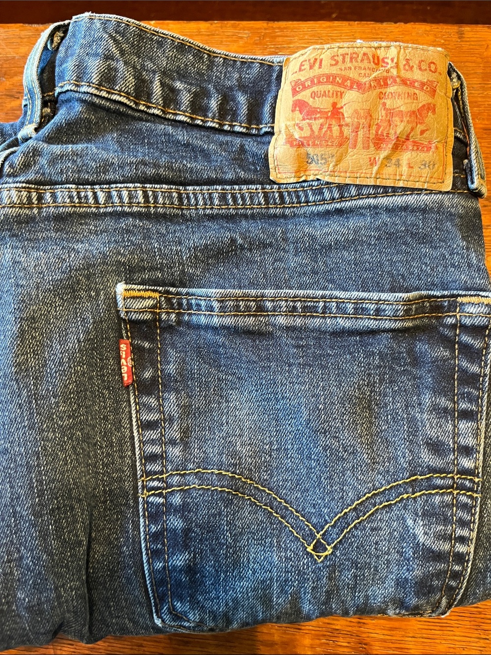 Levi's Men's 505 Dark Blue Jeans